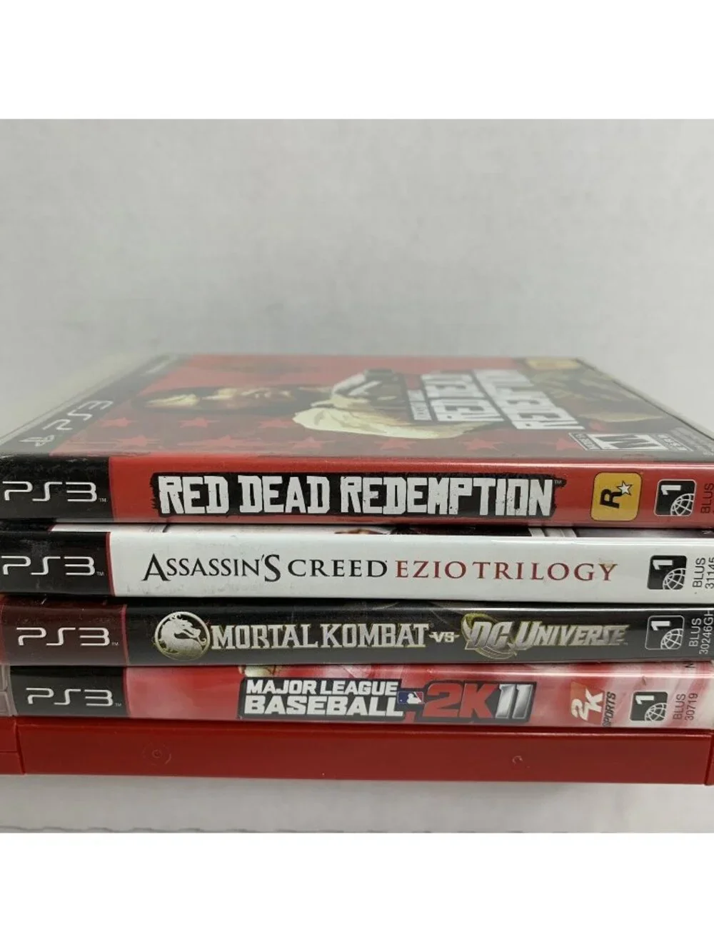 PS3 Lot of 5 Games | Red Dead, Assassin's Creed, MLB, Saints Row2, Mortal Kombat